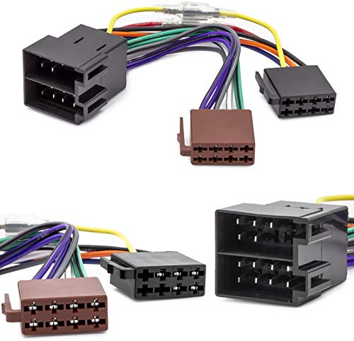 Câble adaptateur autoradio ISO avec câble remote