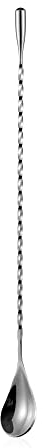 Cocktail-Rührstäbchen, langer Löffel für Bar, Rührlöffel für Kaffee, gedrehter Barlöffel, 30/40/50 cm, vier Farben zur Auswahl