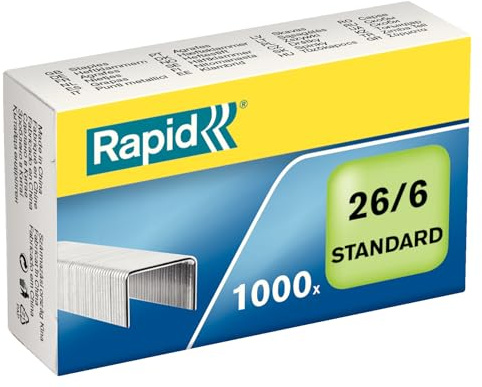 Snabb standard 26/6 häftklamrar 1 000 stycken