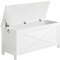 MAHANCRIS 100 cm Coffre à Jouets, Banc de Rangement d'Entrée Robuste avec Charnière de Sécurité, Coffre à Jouets Vintage, Meuble décoratif avec Un Aspect Bois pour Salon, Chambre, ASCWT48101Z1