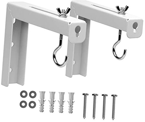 HEMOTON 2 Supports D'Écran De Projecteur – Cintre Et Supports Mur/Plafond Accessoires De Projecteur Support Mural pour Écran De Projecteur Écran De Projecteur Suspendu Étagère De Bureau