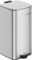 SONGMICS Kitchen Bin, 8-Gallon (30 L) Trash Bin, Steel Pedal Bin, with Inner Bucket, Soft Close and Stays Open, Metallic Silver LTB593E01