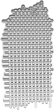 AGONEIR Metall-Stanzschablone, Gitter-Hintergrund, Karbonstahl, Schablone, Scrapbooking, Prägewerkzeug für Papier, Karten, Album, Dekor, Gitter, Stanzformen für Kartenherstellung