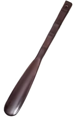 Calzascarpe in Legno, Scarpa Lifter in Legno Manico Lungo con Cordino in Pelle, Design Ergonomico Antigraffio per Anziani Uomo Donna, Aiuto Calzatura Robusto Resistente per Scarpe e Stivali, 32 CM