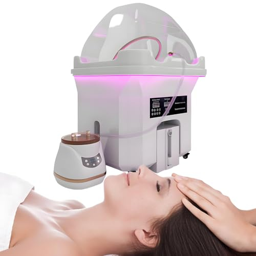 Équipement de Spa de Tête Japonais 2025 Amélioré | Bassin Shampooing Portable avec Réservoir 60 L & Cuve Rejets 20 L | Cuve SPA à Cascade avec Thérapie Thermique & Lumineuse pour Salon & Domicile