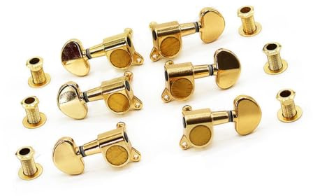 Gitarrstänger Stämmare För Akustisk/elektrisk Gitarr Folkstil Helt Sluten 45 Graders Stämningsrundt Huvud Guld/Silver/Svart(Gold)