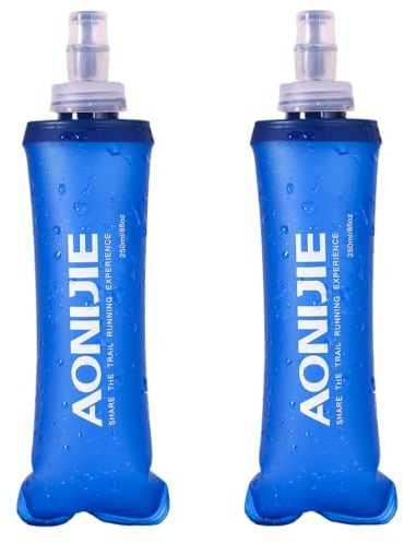 TRIWONDER TPU Faltbarer Trinkflaschen, Soft Flask, Wasserflasche BPA-Frei Sportflasche für Trinkrucksack Fahrrad Sport