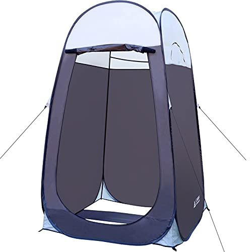 Leader Accessories Pop-Up-Duschzelt, Wickelzelt, WC-Zelt, 1,2 x 1,2 x 198,1 cm (H), große Größe (1 grau)