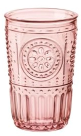 Bormioli Rocco 387595GRS021523 Romantic Pack of 4 Glasses, Pink, cl 34