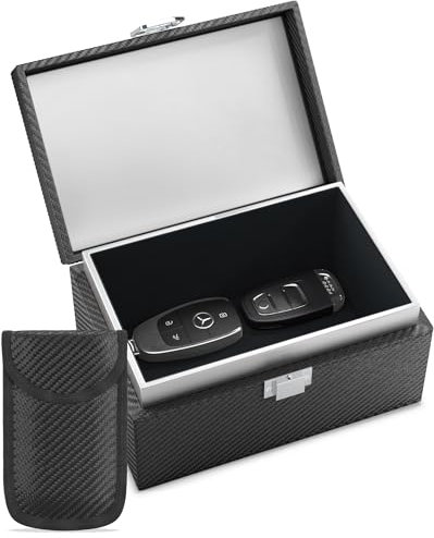 Faraday Box For Car Keys Large 19 x 12 9 CM – RFID Anti Theft Keyless Entry Signal Blocking Pouch – Prevents Key Cloning Safety For Your Home