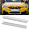 TTCR-II 2PCS Frontgrill Einsatz,Streifen Kühlergrill Einsätze Zierleiste, Kompatibel mit BMW 1er 2er 3er 4er 5er 6er 7er, F20 F21 F22 F23 F30 F31 F32 F33 F36 G30 G32 G11 G12 G14 Grill Streifen（Weiß）