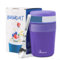 Bugucat Tazza Yogurt to Go, Tazze Cereali 500ML+150ML, Portatile Cucchiaio Tazza Contenitore Yogurt con Cucchiaio, Plastica Tazze Cereali, Yogurt Frutta Contenitore, Tazza di Muesli To Go, Viola