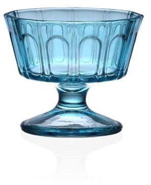 Versa Copa de Helados y Batidos Azul Cristal