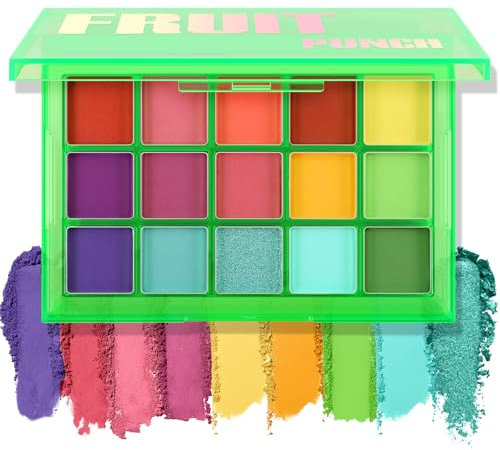 Boobeen 15 Farben Lidschatten Palette Makeup Schimmer Matte Bunte Lidschatten Pulver Palette Geschenk-Kit, Ultra Pigmentierte Blendable Long Lasting Waterproof, Bright Vibrant Colors Schattierungen