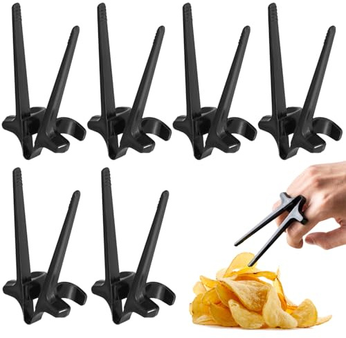 6 st fingerstavar för spelare, snacks, handsfree, chopstickpinnar