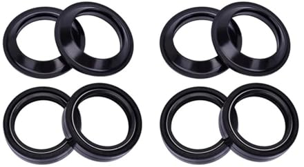 38x50x11 Front Shock Gabel Dämpfer Öl Dichtung 38 50 Staub Abdeckung Lip for RM250 TS250 TS250X RM400 RM 400 TS 250 RM400N(4pcs seal 4pcs cover)