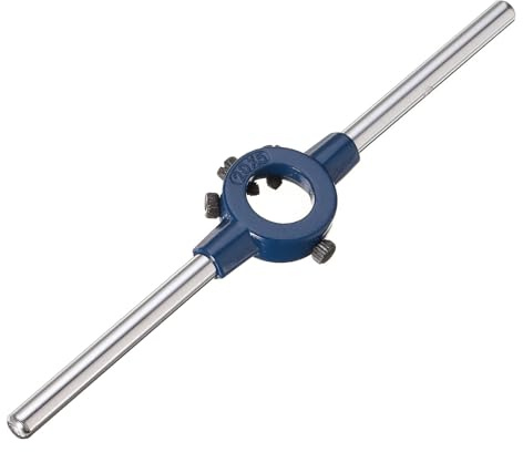 QUARKZMAN Manija de Llave de Troquel Redondo Ajustable de 20 mm (0,79) para Reparación de Roscas de Pernos (Para Troqueles Métricos M3-M4 / Troqueles de 20 mm de Diámetro Exterior)