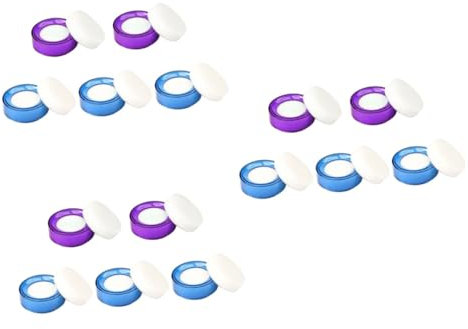 Lurrose 15stücke Fingerbefeuchter Für Zählen Von Bargeld Teiliges Feuchtigkeitsabsorbierenden Schwämmen Für Kassierer Buchhalter Und Zufällige Farben Tragbar Und Leicht