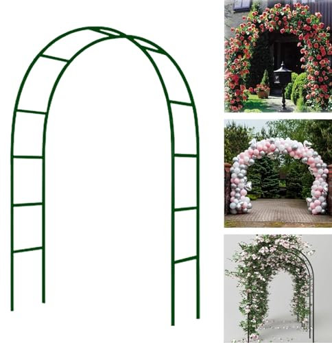 Arche de jardin en métal galvanisé avec cadre en acier inoxydable pour mariages et fêtes - 2,5 m
