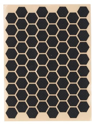 10 St Hexagon Grip Decal Sticker, Halkfri Mobiltelefon Grepptejp, Svettabsorberande Telefonfodral Hexagon Decal Sticker för Mobiltelefon, Mus, Tangentbord, Gamepad (Svart)