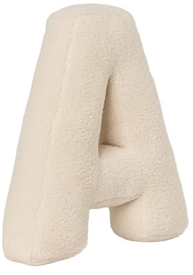 AQCQDQ Buchstabenkissen als Buchstabenform - Waschbar Langlebig Dekokissen, Kuschelkissen für Kinder, Kopfkissen Zierkissen (A,40x35x10 cm)
