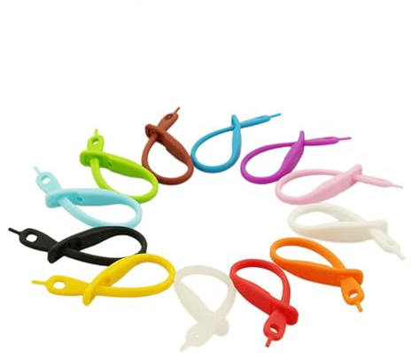 Operitacx 12pcs Silicone Drink Markers Strip Tags Wine Glass Stem Identifiers for Party Wedding Bar Gatherings Random Colors Random Color