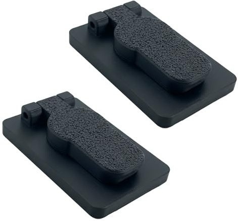 Decoralin Lot de 2 caches de serrure en plastique – Boudin de porte – Anti-poussière, anti-courants d'air, protection de confidentialité – Compatible avec les serrures de porte classiques (pas pour