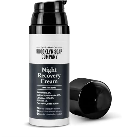 Night Recovery Cream (50ml) · BROOKLYN SOAP COMPANY | Regenerierende Nachtcreme mit Hyaluron & Panthenol · Mildert Falten & spendet Feuchtigkeit