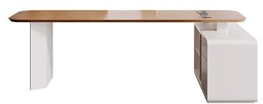 AERTSDFGT Computertische Moderner Kleiner Einzel-Chefschreibtisch aus Massivholz, einfache Bürowerkbank for Unternehmen, Arbeitszimmermöbel for Zuhause(200x80x75cm)