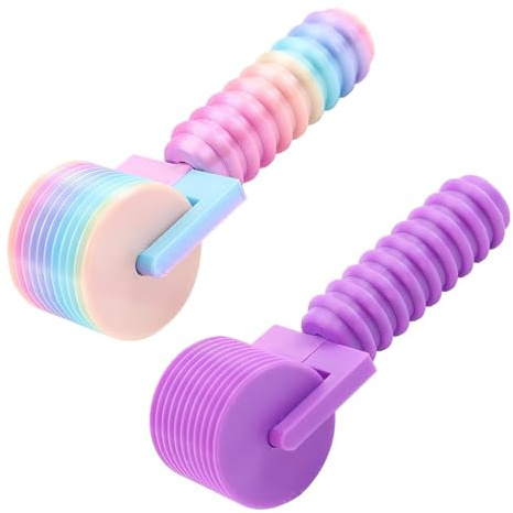 KEORHEZ 2 Stück New 3D Printed Diamond Art Painting Roller Diamantmalerei-Roller Tragbares Leichtes PP-Material Geeignet Für DIY-Diamantmalerei Und Kreuzstich