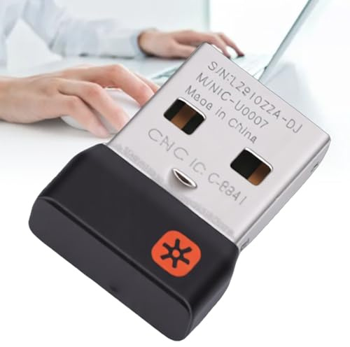 Jectse Receptor Dongle USB, Receptor Unificador para Ratón y Teclado, Tecnología Inalámbrica Avanzada de 2,4 GHz, para MK235 MK245 MK270 MK275 MK295 MK315 MK345 MK470