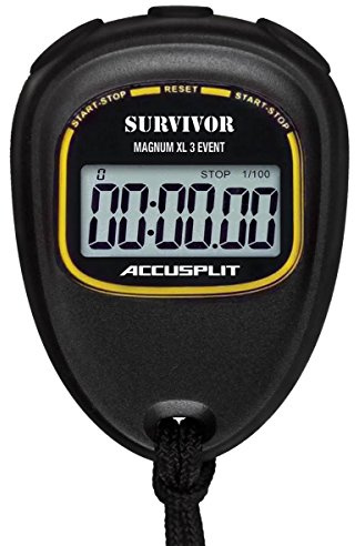 Accusplit New Survivor SX 2 Series Stopwatch, Black