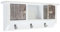 Mendler Schlüsselbrett HWC-A48, Schlüsselkasten Schlüsselboard mit Türen, Massiv-Holz MVG-Zertifiziert - Shabby braun-weiß