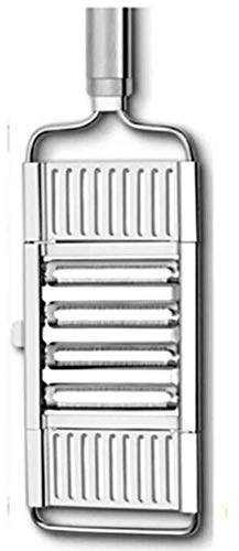 Affettatrice multiuso per verdure, tagliaverdure portatile in acciaio inossidabile, tritatutto manuale 3 in 1, strumento da cucina regolabile per cipolla, frutta e verdura (2 pezzi)