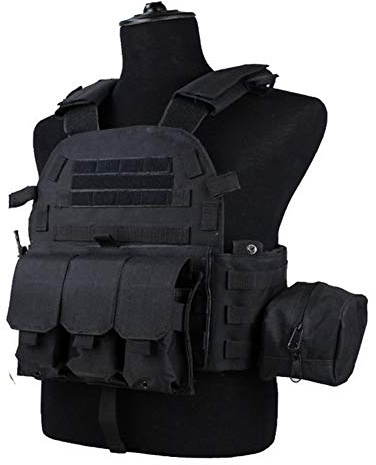 DETECH Molle Tactical Vest Körperschutz Jagdplatte Träger Airsoft 094K M4 Pouch Combat Gear