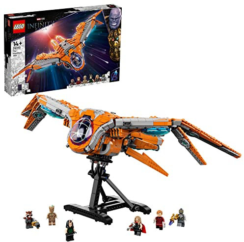 LEGO 76193 Marvel The Guardians’ Ship Large Building Toy, Avengers Spaceship Model with Thor & Star-Lord Minifigures, Gifts for Teenagers, Boys and Girls
