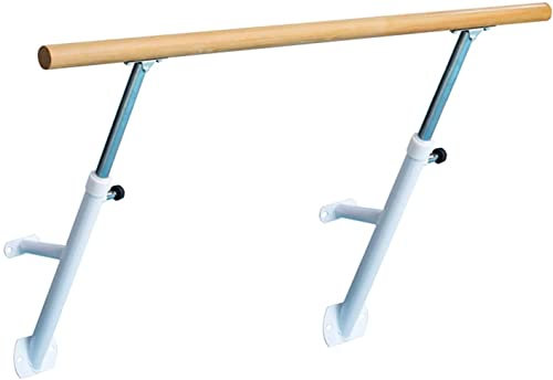 An der Wand montierte Ballettstange, verstellbare Ballettstange mit 100/150 cm Holzstange für Pole Dance, Dehnbare Stange, Tanzschule, Fitnessstudio, Ballettausrüstung (A 150 cm)