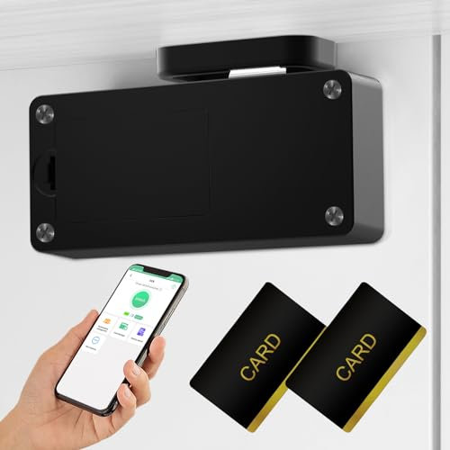 Eseesmart Serratura elettronica RFID per armadietto, Bluetooth, NFC, a prova di bambino, per armadietti, cassetti, armadietti da cucina, liquori, armadietti
