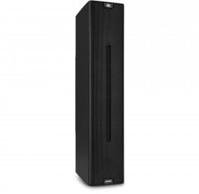 Power Dynamics PDCS403 Enceinte Colonne Active IP44 260 Watts - Noire, Résistantes aux Intempéries, 4 Haut-parleurs 3’’ + 1 Tweeter 1’’, Supports Inclus, Idéal pour Diffuser Une Musique d’Ambiance