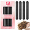 Bigodino Lungo per Boccoli 4 Pezzi,Bigodini Morbidi per Dormire Gomma Heatless Hair Curler DIY Arricciacapelli Senza Calore Flessibili Bigodino Fascia Capelli per Capelli Medi Lunghi (Nero)