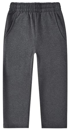 Kids Pants Boys Age 1-14 Years Teen Boys Loose Fit Trousers Waist Tightener Elastic Stretchy Comfy Spring Winter School Casual Sports Fashion Cute Streetwear (Dark Gray, 3-4 Years)