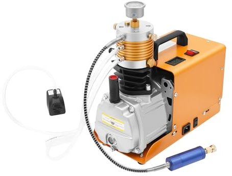 PCP Kompressor 300bar Luftkompressor 4500PSI Hochdruckluftpumpe 1800W Kompressor Hochdruck 30Mpa Tauchkompressor für Luftdichtheitsprüfungen Paintball-Luftgewehr PCP-Gewehr Luftpistole Tauchflasche