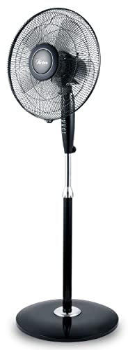 ARDES - Ventilatore a Piantana Potente Silenzioso 5 Pale 40 cm Oscillante con Altezza e Inclinazione Regolabile Ventilatore a Stelo Ardes 3 Velocità Modello AR5S41PB