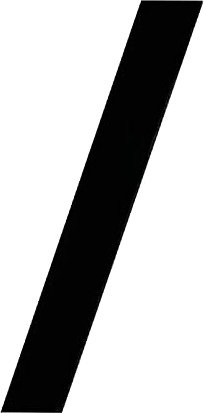 HASWARE Numero civico 7,5 cm, lettere autoadesive per appartamento, numeri per porta, indirizzo stradale, decorazione alla moda, acrilico (cartello a slash, nero)