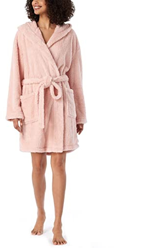 Schiesser Bademantel weiches Teddy Fleece