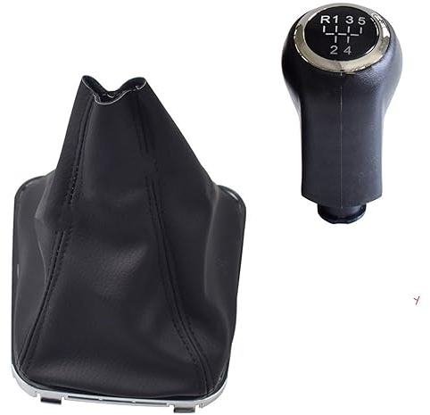 Auto Schalthebelmanschette Für OPEL Für Vauxhall Für Zafira B 2005–2014 5/6-Gang-Auto-Schaltknauf Mit Ledermanschette Car Schaltsack (Größe : 5 Speed-Set)