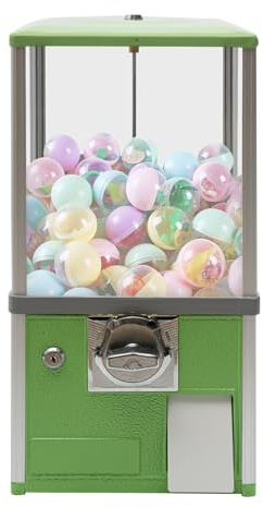 BYGOVICE Gumball Machine for Kids, Capsule Vending Machine for Business, Commercial Candy Dispenser, Huge Load Capacity Candy Vending Machine, Classic Gumball Pinballs Capsule Toys Bank