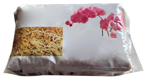 Veesper Sphaigne Mousse 6l Mousse d'orchidées à Fibres Longues séchées Naturelles pour Terrarium, literie Reptile, planteur Succulent, bonsaï, sarracenie, rempotage de Plantes aériennes