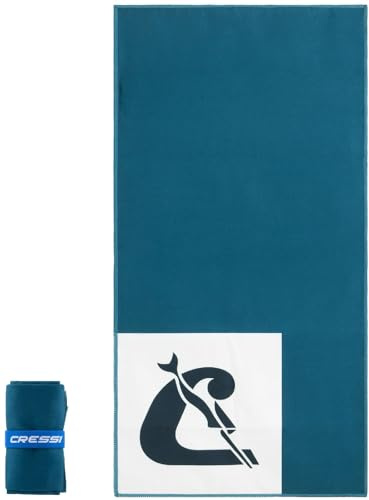 Cressi Towel Microfibre Double Face Vela - Toalla de Microfibra Toalla de Piscina Mar Gimnasio Ligera Suave Increíblemente Absorbente Superior a Las Toallas Estándar