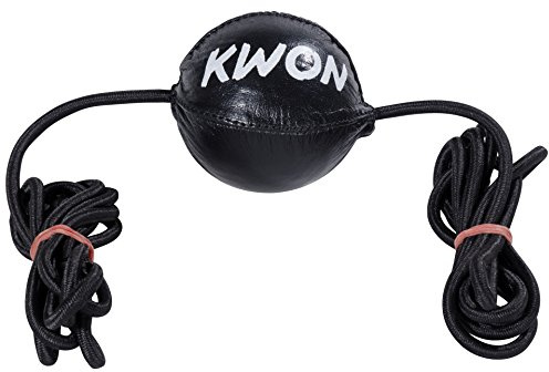 Kwon Reaktionsball aus echtem Leder schwarz